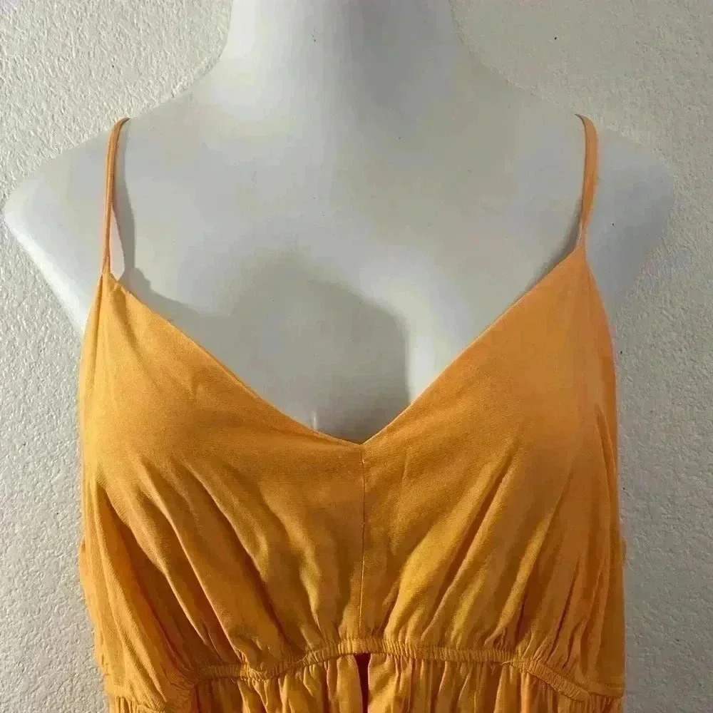 🆕And Now This Plus-Size Tier Light Orange Maxi Dress 0XL🆕 - Picture 5 of 16